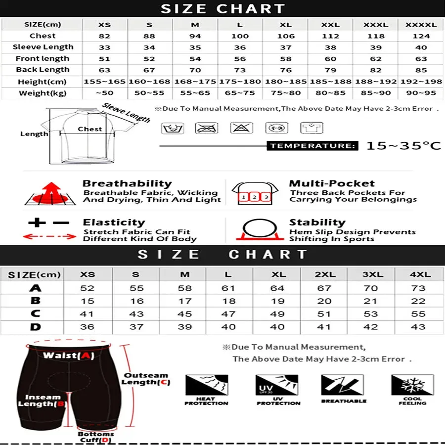 CYKLOPEDIA Cycling Set Man Cycling Jersey Short Sleeve Bicycle Cycling Clothing Kit Mtb Bike Wear Triathlon Maillot Ciclismo