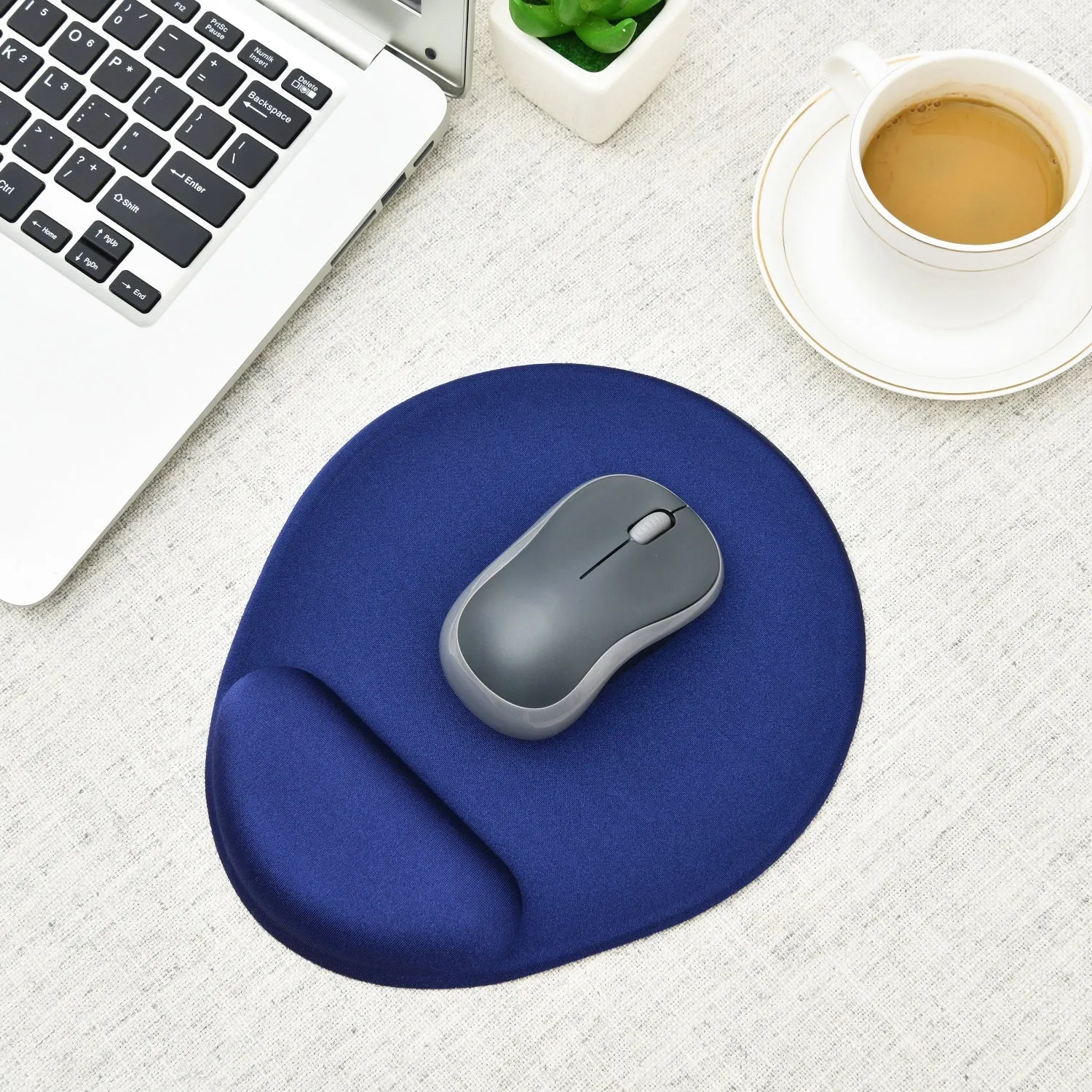 DAC® MP-127 Super-Gel™ "Mini Round" Mouse Pad with Palm Support, Blue