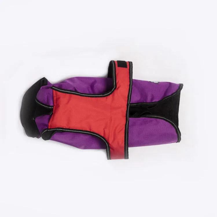 Danish Design - The Ultimate 2 in 1 Waterproof and Fleece Dog Coat - Purple