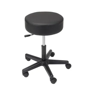 Drive Medical 13079 Padded Seat Revolving Pneumatic Adjustable Height Stool, Plastic Base