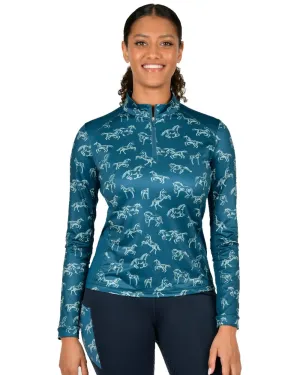 Dublin Womens Autumn Sally Long Sleeve Riding Top