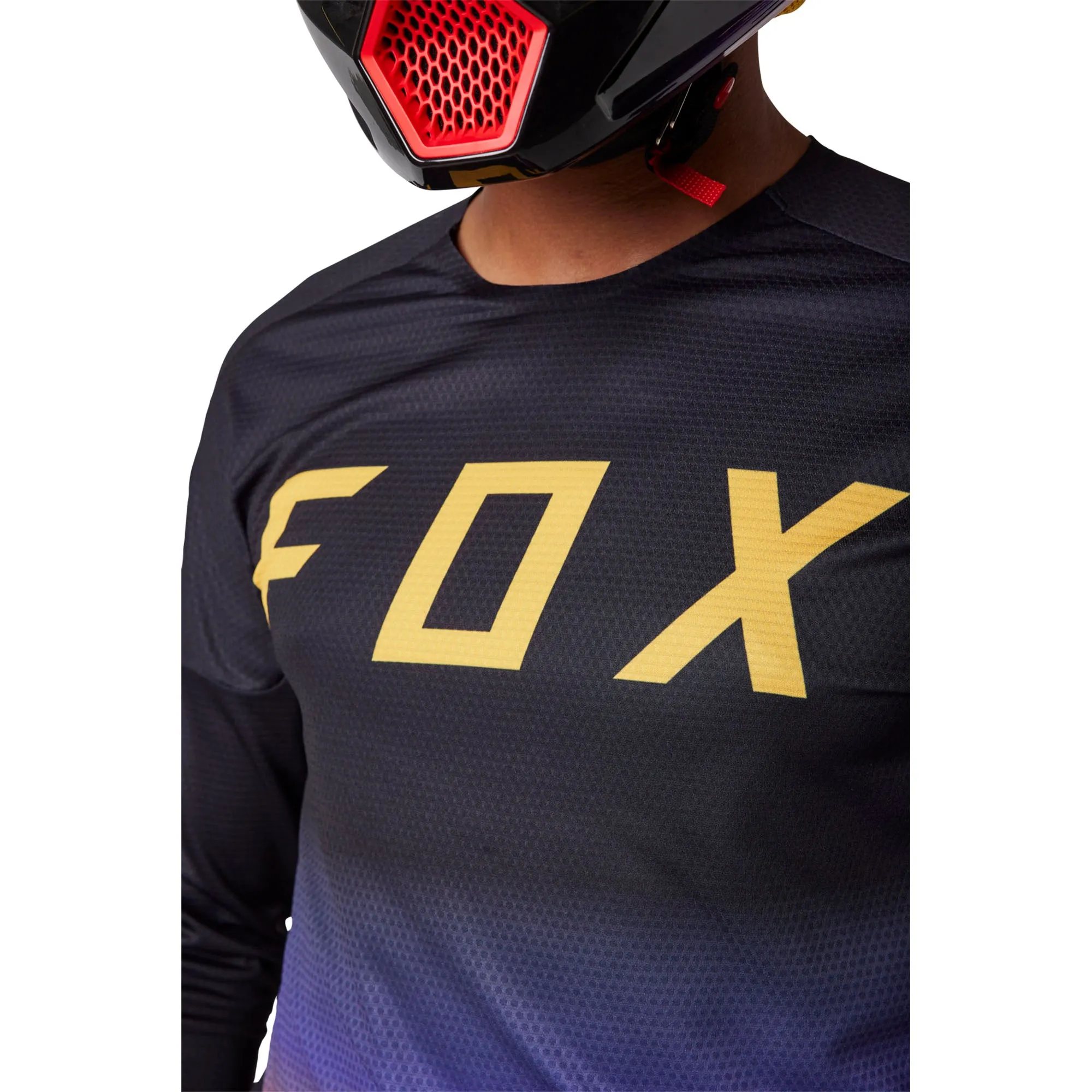 Fox Racing  Mens 360 Fgmnt Motocross Jersey Black Offroad MotoX Vented Mesh