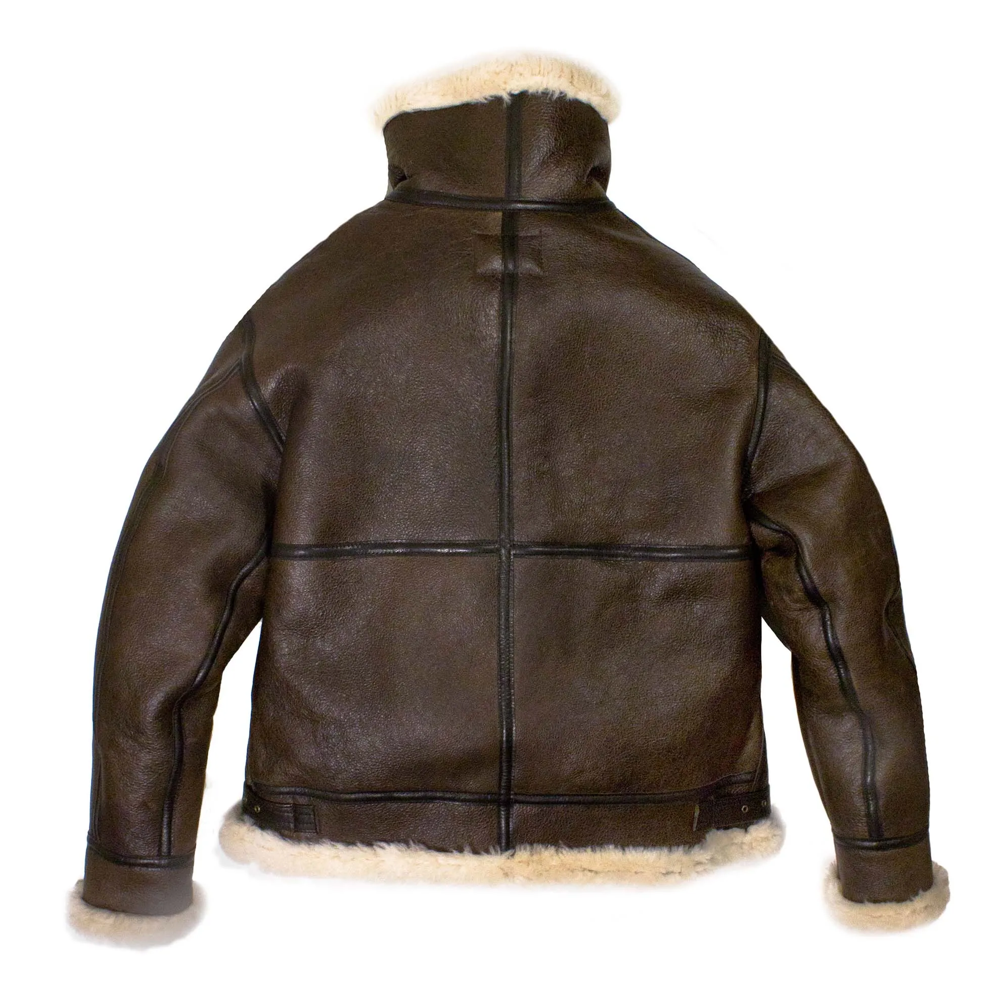 Genuine Shearling B-3 Bomber Jacket by Cockpit USA