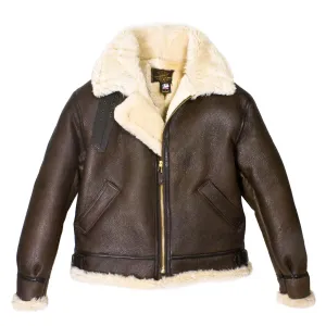 Genuine Shearling B-3 Bomber Jacket by Cockpit USA