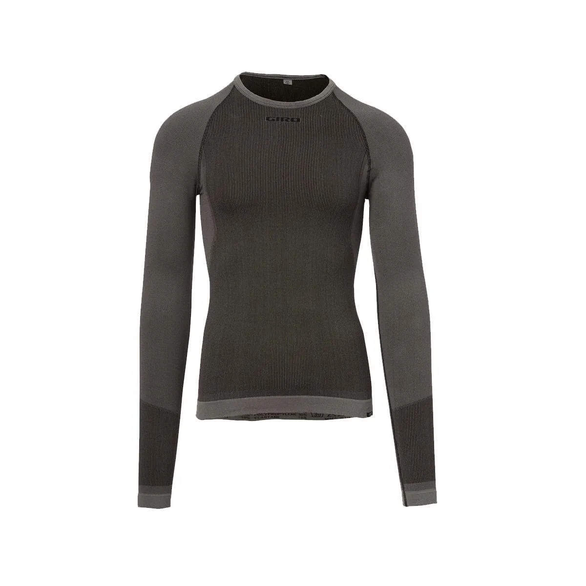 Giro Chrono Long Sleeve Base Layer 2019: Charcoal M/L