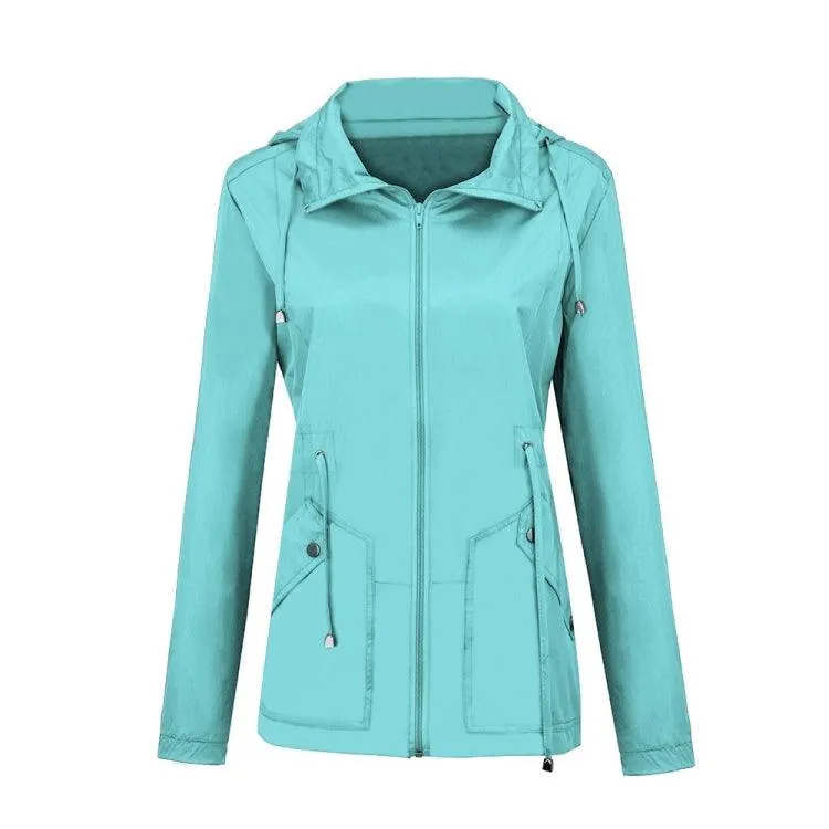 Hooded Waterproof Windbreaker Jacket for Urban Leisure