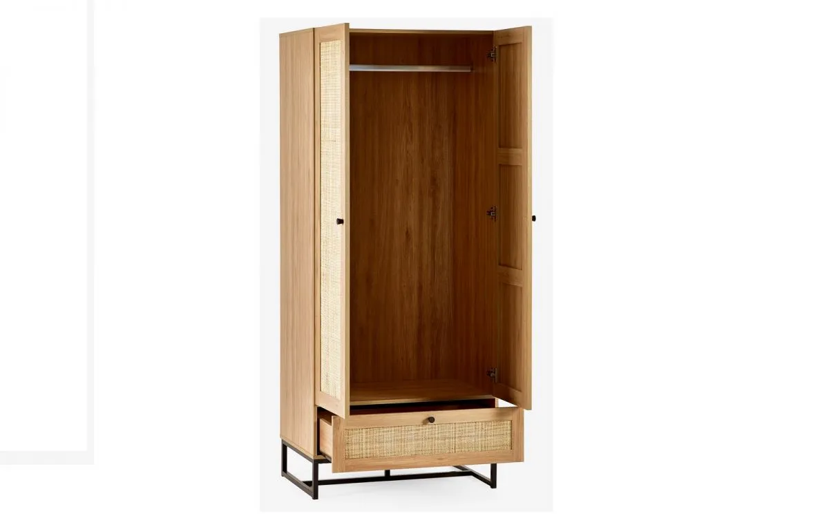 Julian Bowen Padstow Wardrobe - Oak