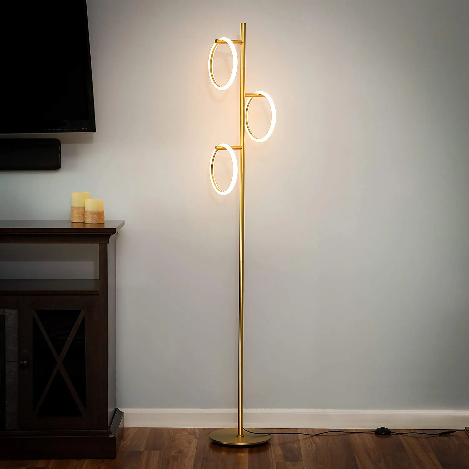 LED Tree Floor Lamp - Unique Design Matches Modern