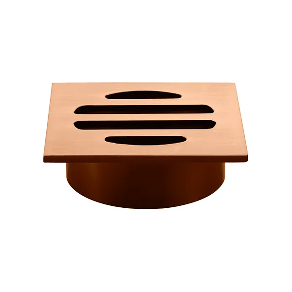 Meir Square Floor Grate Shower Drain 50mm Outlet Lustre Bronze