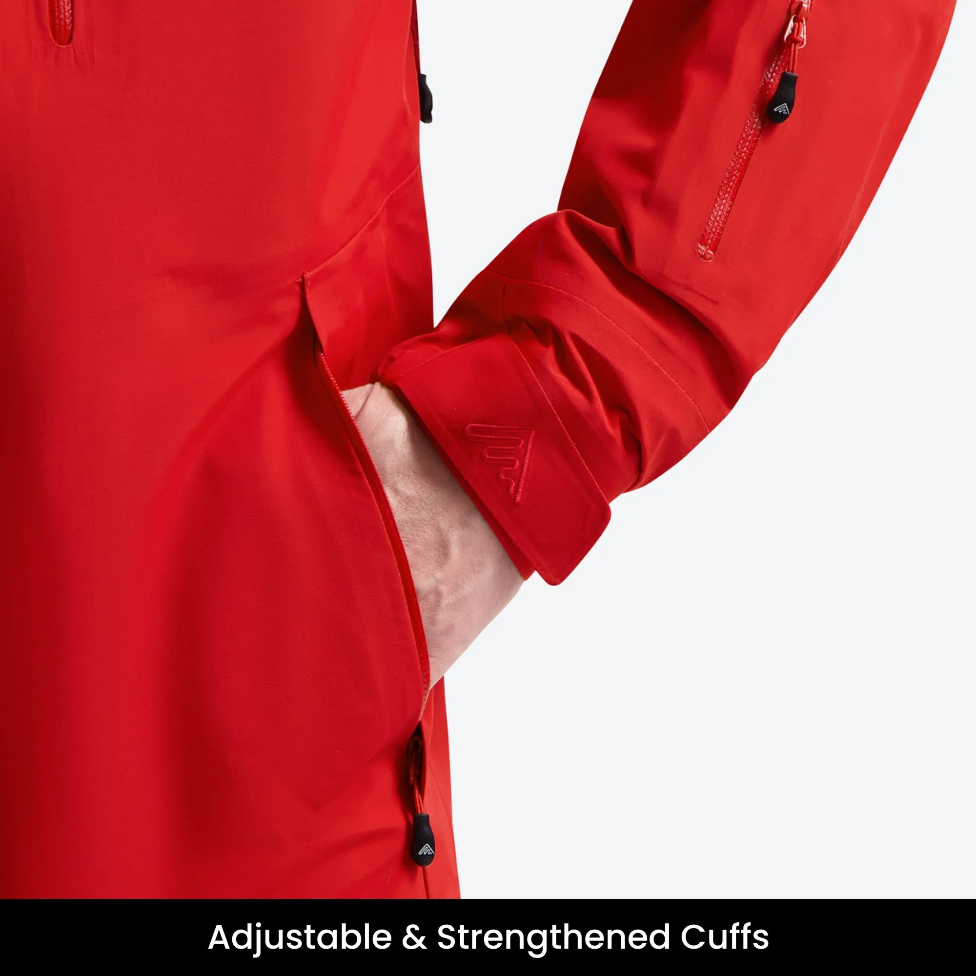 Mountain Hardshell Jacket Red | Mens