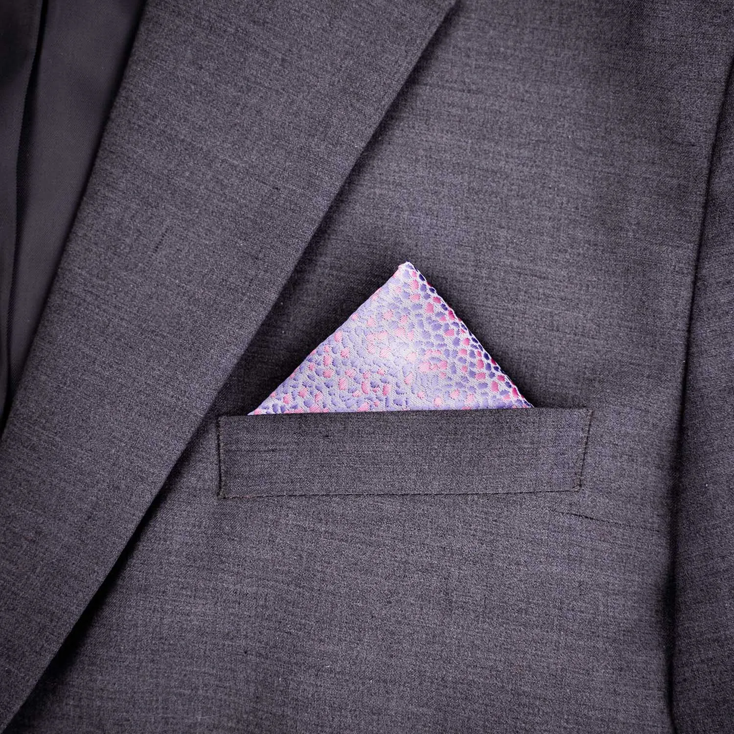 Pink Floral Pocket Square