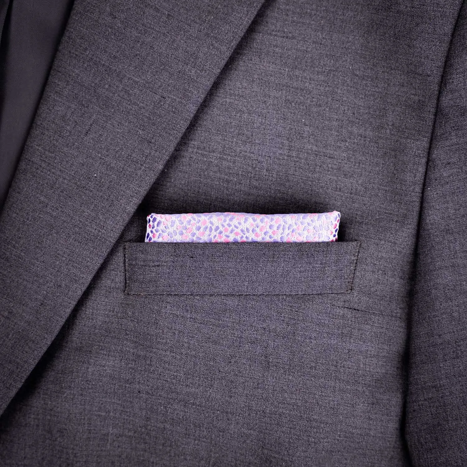 Pink Floral Pocket Square