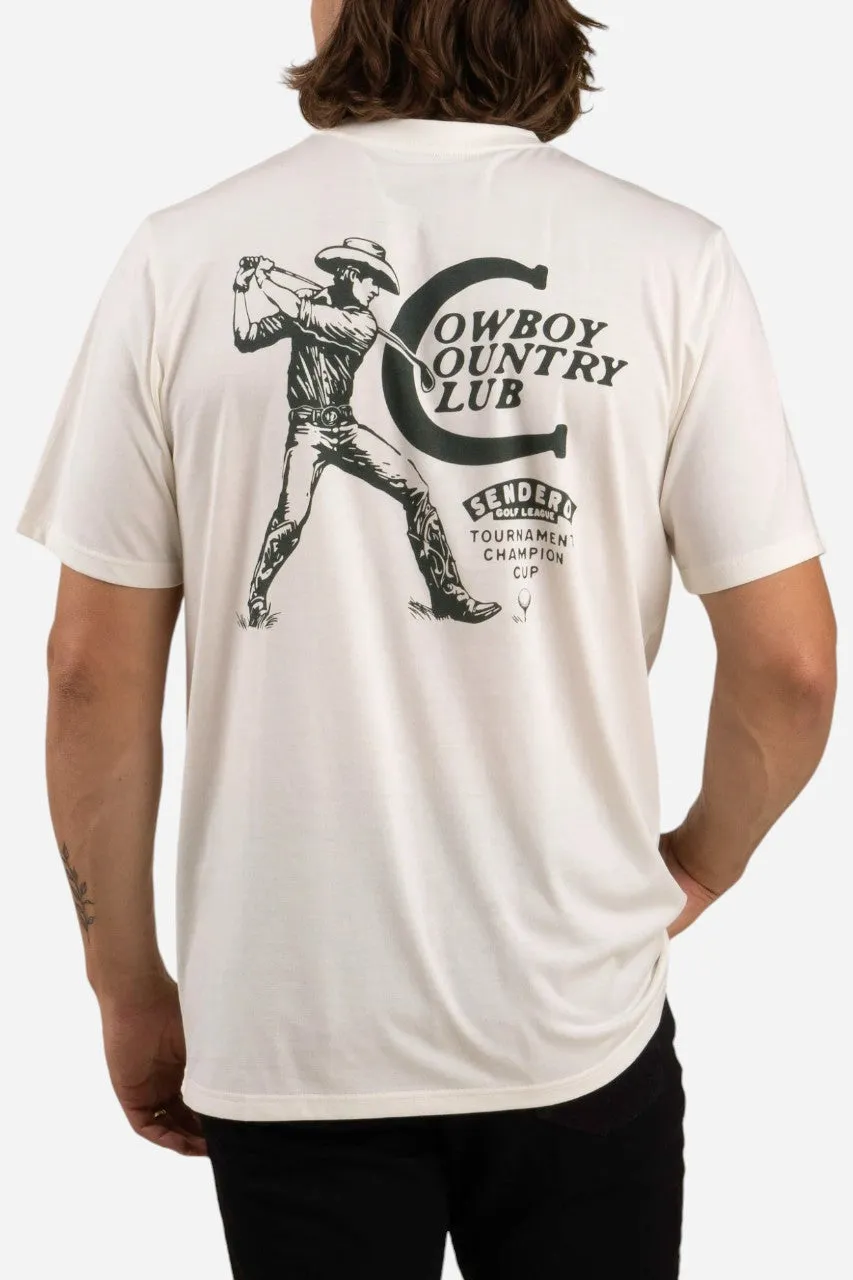 Sendero Cowboy Country Club T-Shirt White