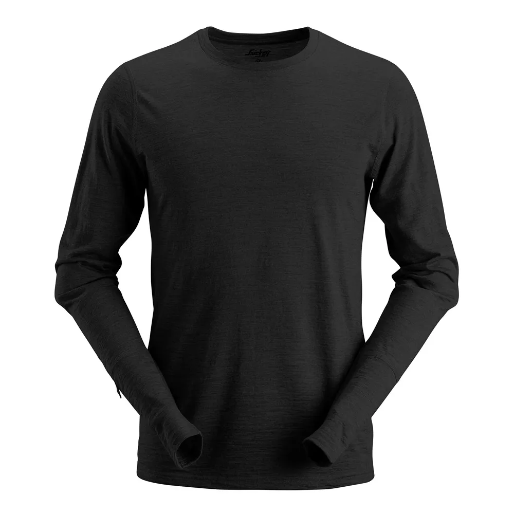 Snickers 2427 AllroundWork, Wool Long Sleeve T-Shirt Various Colours