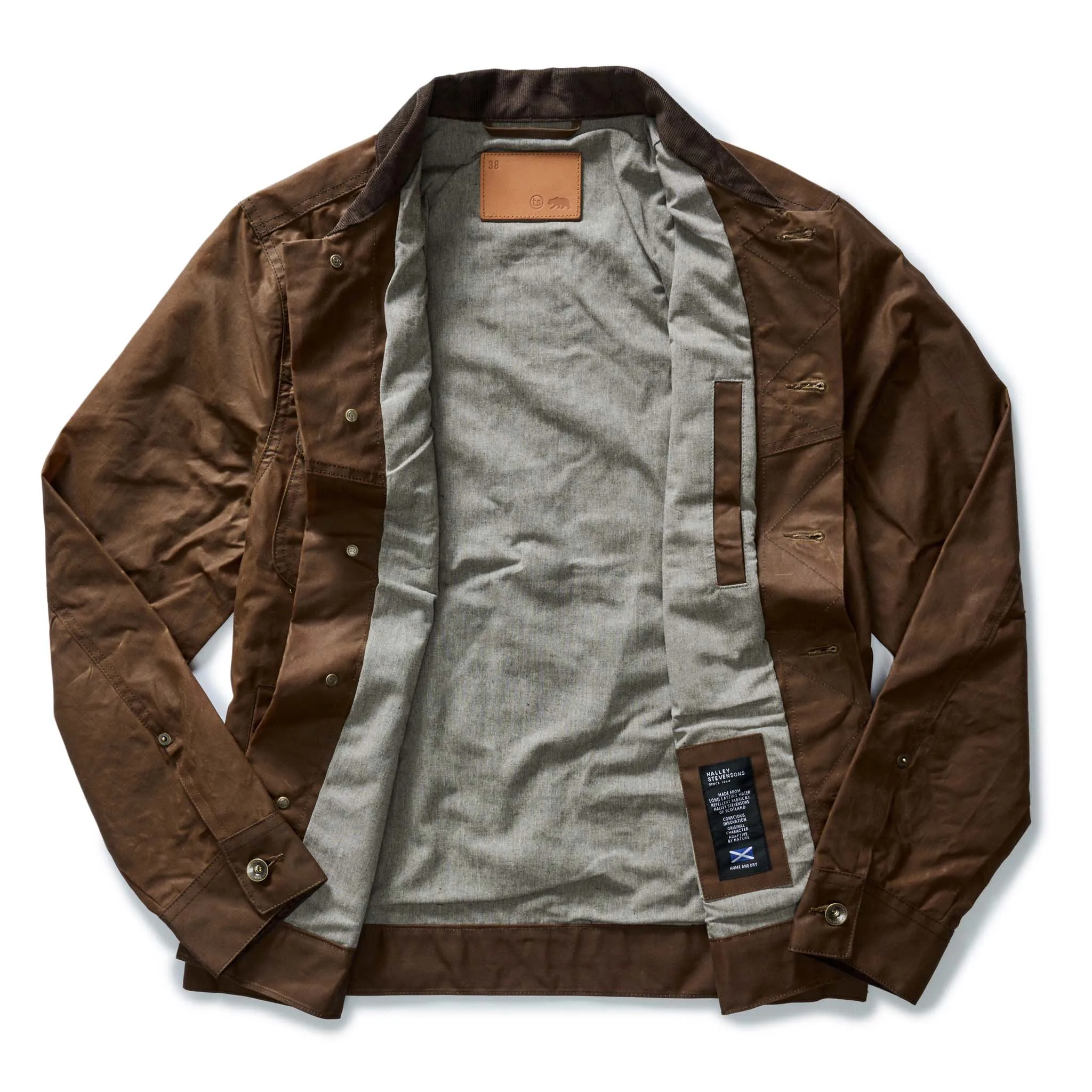 The Long Haul Jacket in Dark Khaki Waxed Canvas