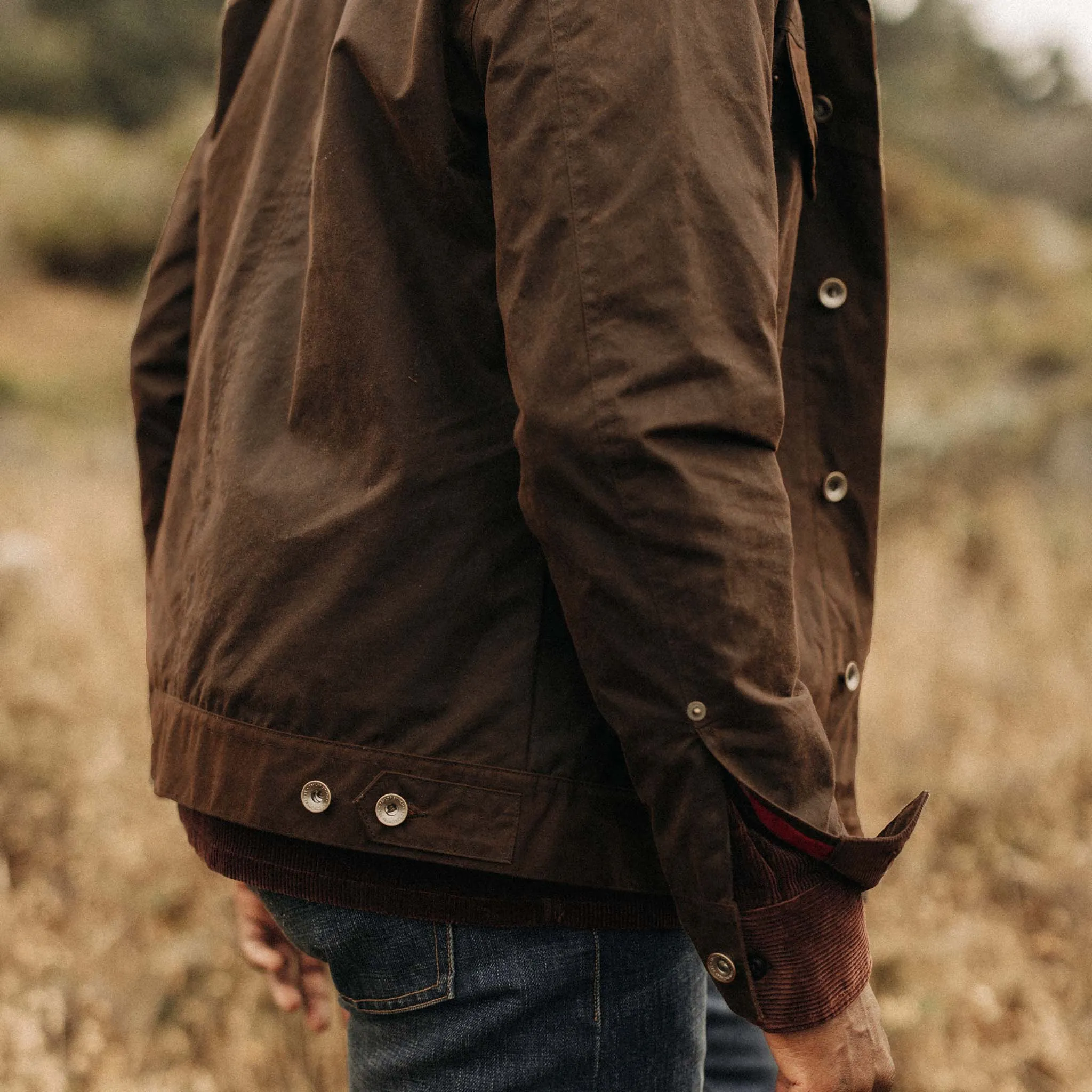 The Long Haul Jacket in Dark Khaki Waxed Canvas