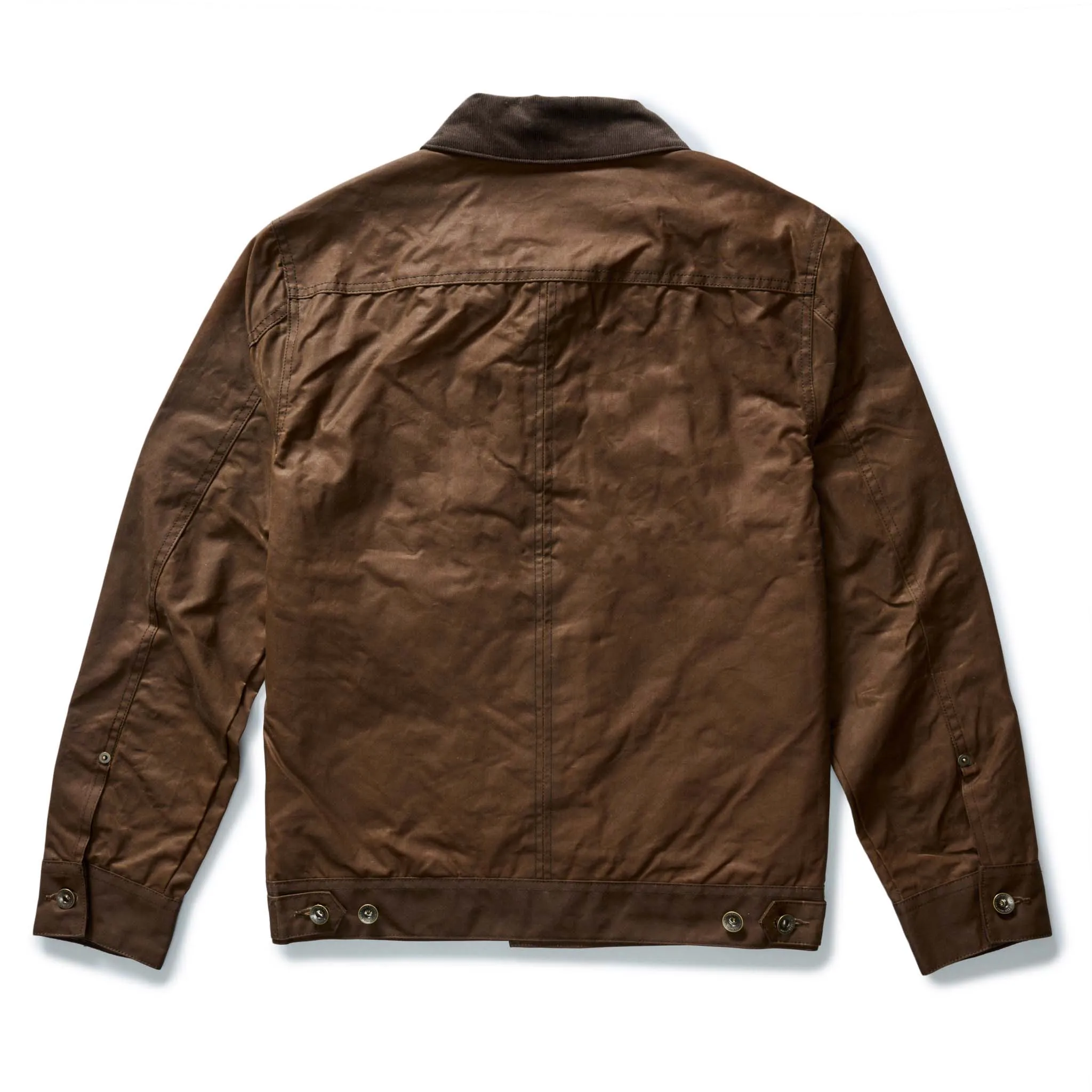 The Long Haul Jacket in Dark Khaki Waxed Canvas