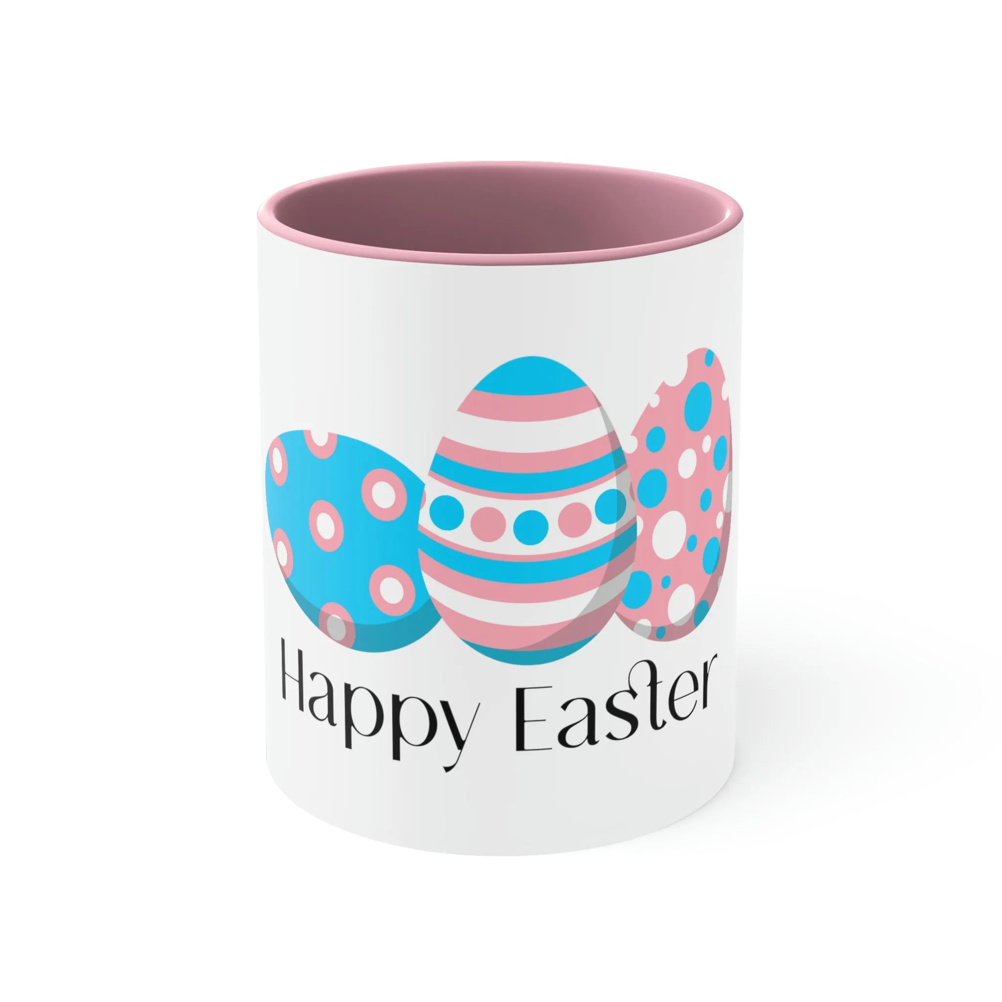 Transgender Flag Accent Coffee Mug Easter Festival - Happy Easter