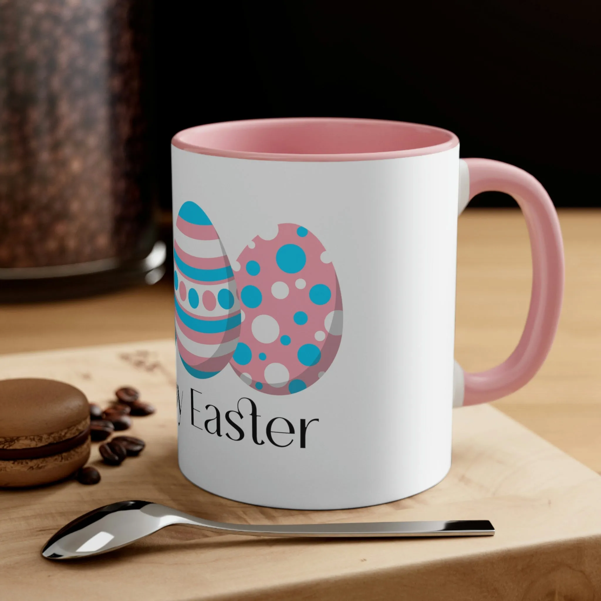 Transgender Flag Accent Coffee Mug Easter Festival - Happy Easter