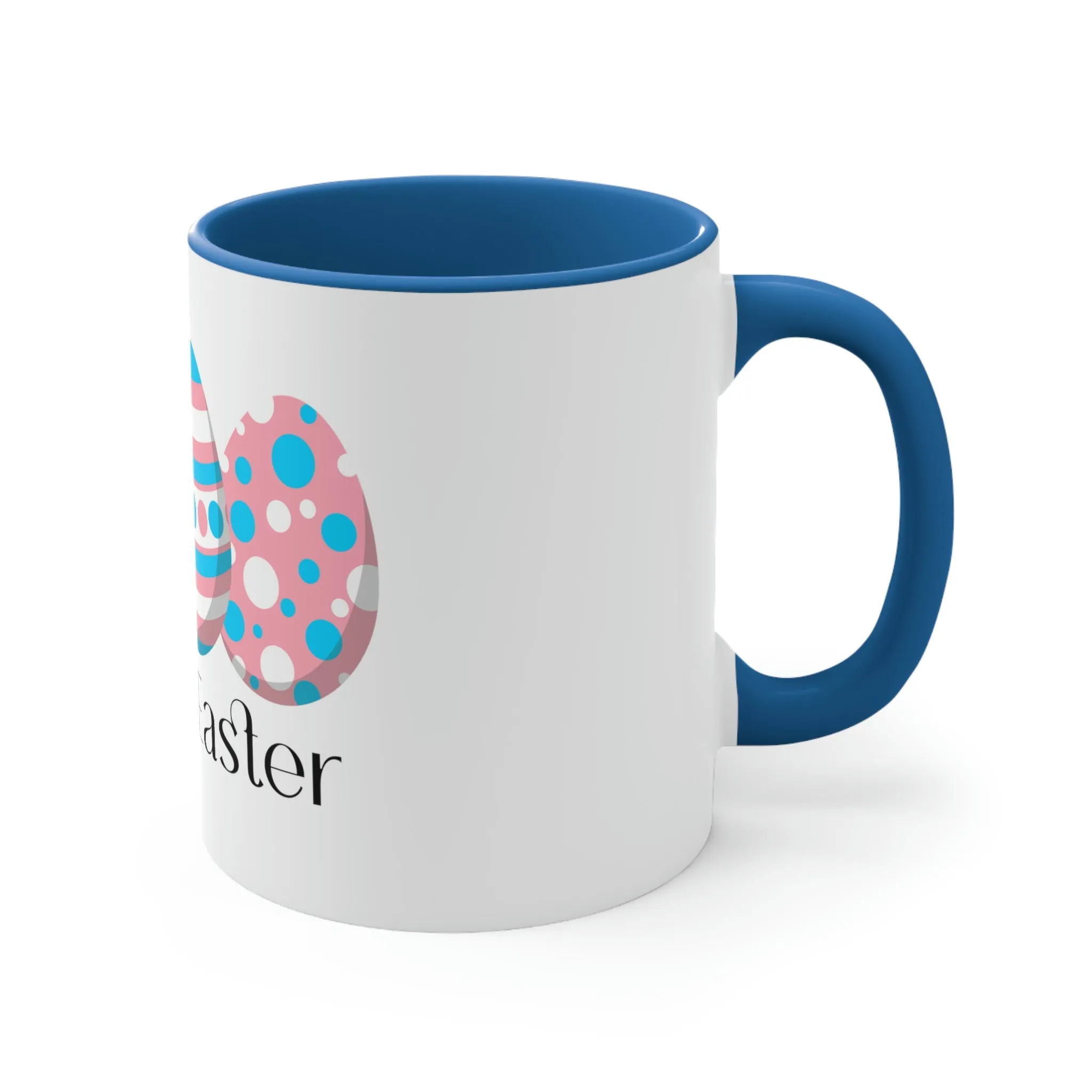 Transgender Flag Accent Coffee Mug Easter Festival - Happy Easter