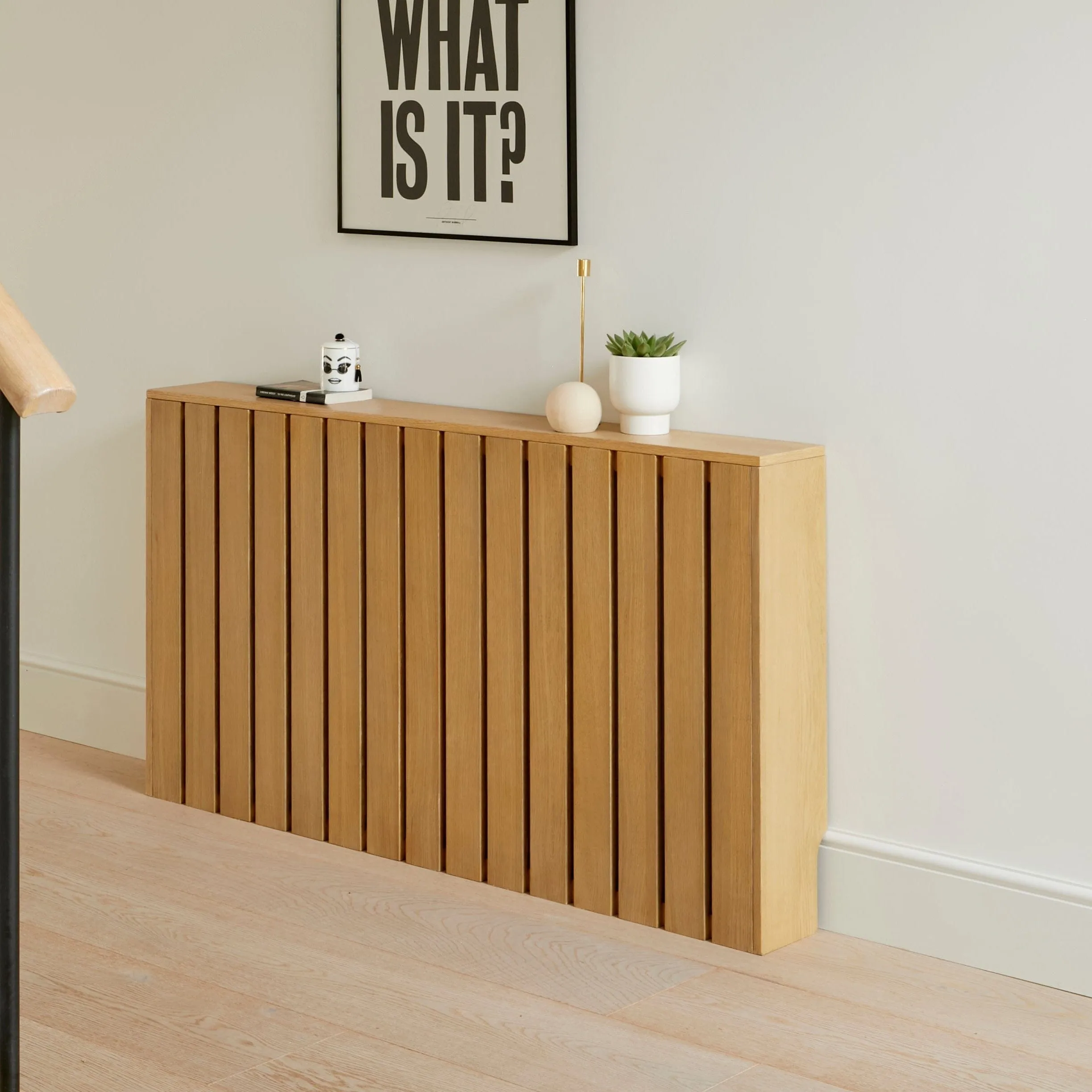 Willow Large Radiator Cover - Pale Oak