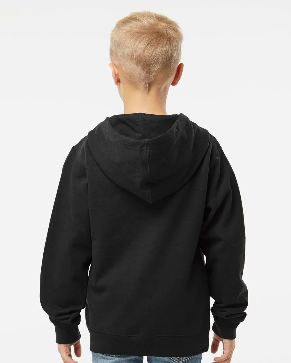 Youth Midweight Full-Zip Hooded Sweatshirt